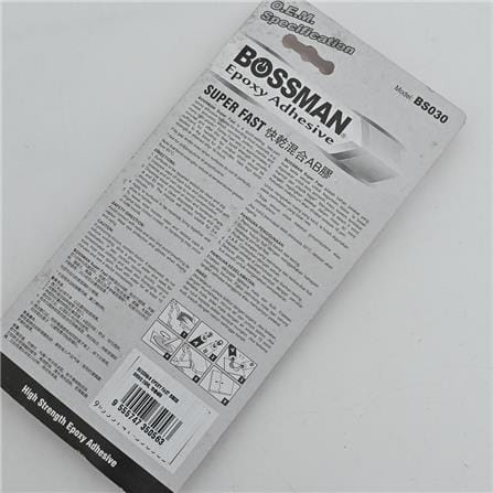 BOSSMAN 35ML CLEAR EPOXY FAST GLUE BS030 5MINS