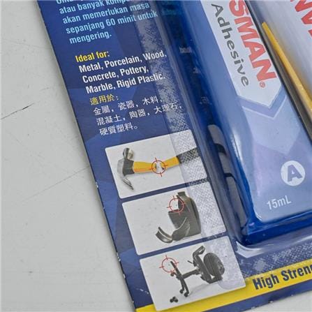BOSSMAN 35ML CLEAR EPOXY STRONG GLUE BS034 90MINS