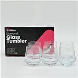 LITTLE HOMES GLASS TUMBLER 6PCS SET 10OZ (DIAMOND) LH3788
