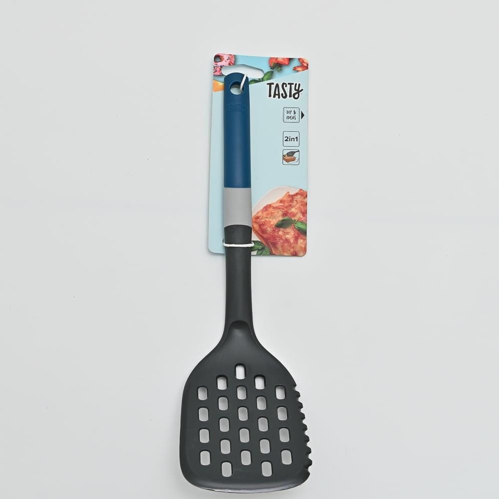 FACKELMANN TASTY LADLE NYLON SLOTTED TURNER WITH HANDLE