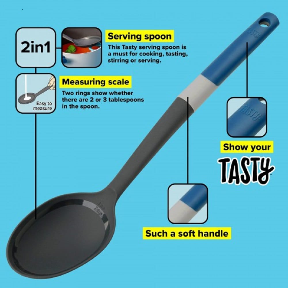 FACKELMANN TASTY LADLE NYLON SOLID SPOON WITH HANDLE