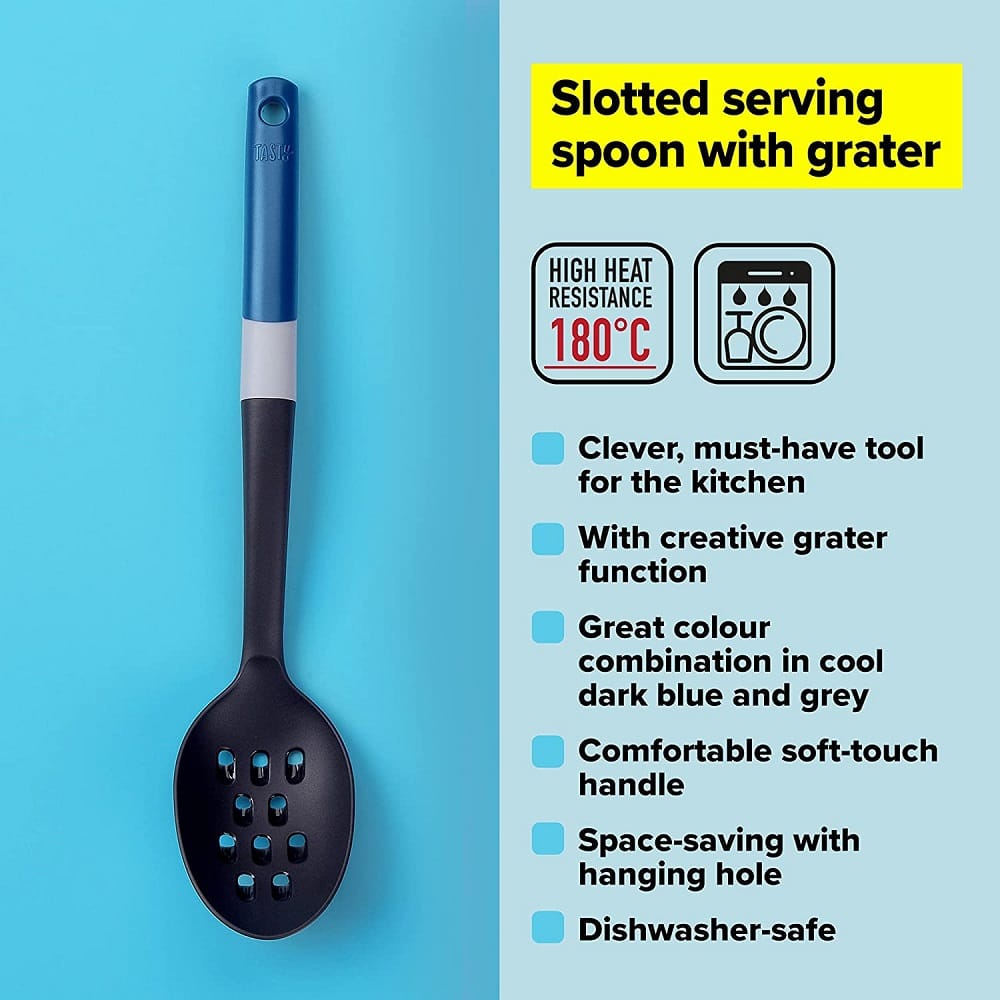 FACKELMANN TASTY LADLE NYLON SLOTTED SPOON WITH HANDLE