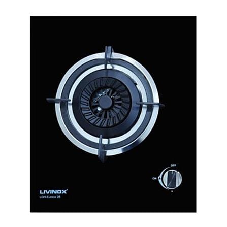 LIVINOX GAS HOB LGH-EURECA BL 2BURNER 4.5KW 76CM