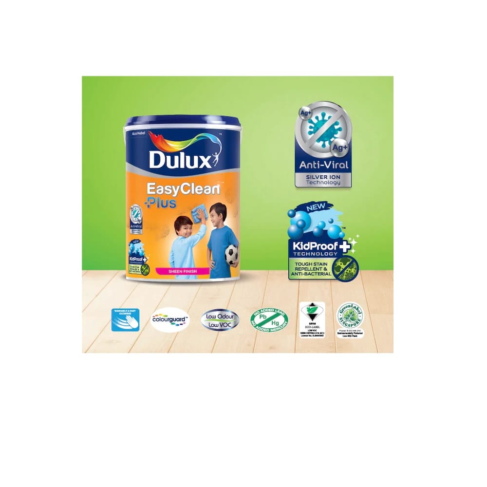 DULUX EASYCLEAN PLUS SHEEN FINISH ANTI-VIRAL 1L BASE B IN-PAINT