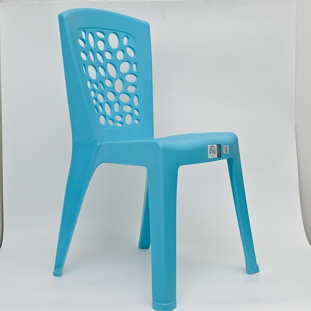SWI PLASTIC CHAIR DINING MODERN M178C BLUE