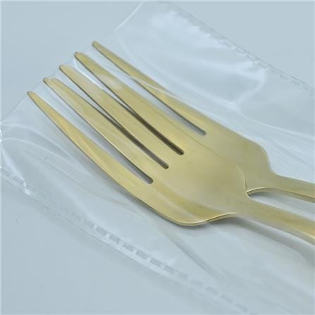 SHUTO LUXORY STAINLESS STEEL GOLD TABLE FORK  2PC CT-38-2