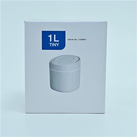 DUSTBIN TOUCH TOP ACCO TINY 1L GREY