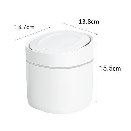 DUSTBIN TOUCH TOP ACCO TINY 1L WHITE