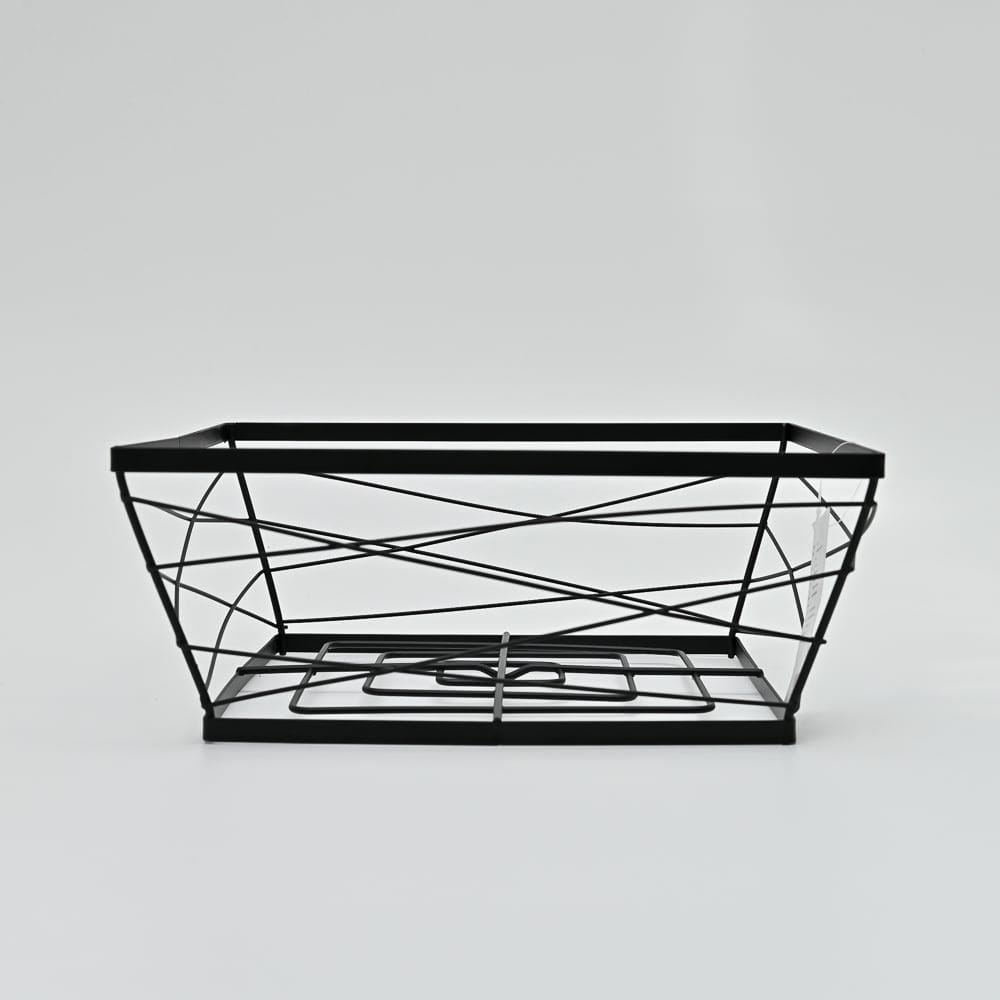 KITCHEN BASKET KECH BLACK 25X25X9CM ZL025 BLACK