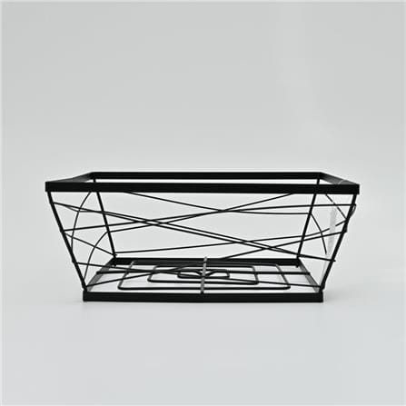 KITCHEN BASKET KECH BLACK 25X25X9CM ZL025 BLACK