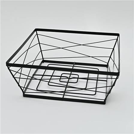 KITCHEN BASKET KECH BLACK 25X25X9CM ZL025 BLACK