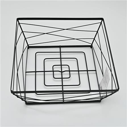 KITCHEN BASKET KECH BLACK 25X25X9CM ZL025 BLACK