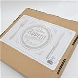 PLACEMAT KECH PEVA PRINTED 0.2x43.5x28.5cm PEVA-24791-WHITE WHITE