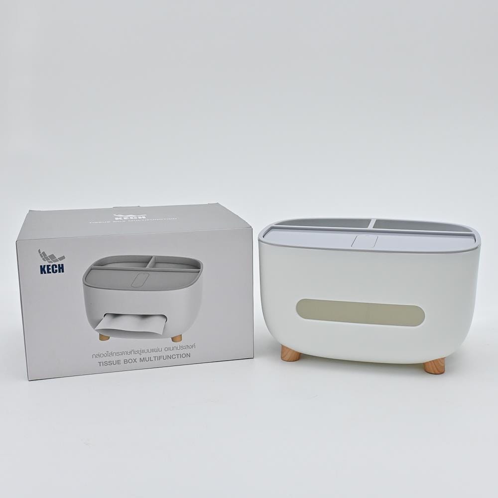 TISSUE STAND KECH   E2009 WHITE/GREY