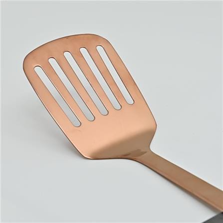 FACKELMANN TITANIUM PLATED LADLE SLOTTED TURNER COPPER COLOR -682225
