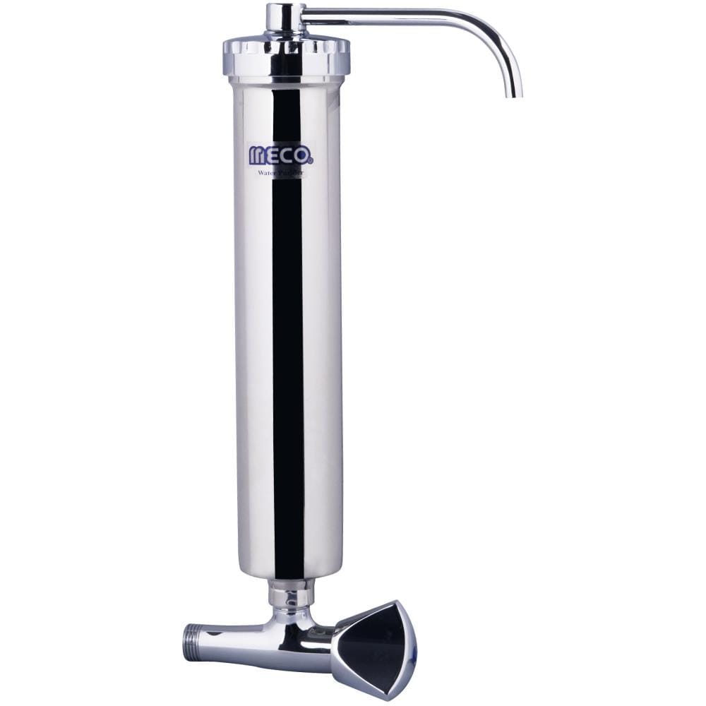 MECO WALL TYPE WATER FILTER MHWF SLIM STAINLESS STEEL  HOUSING 1/2" BSP THREAD
