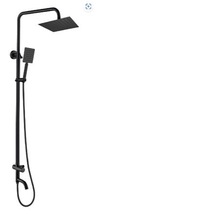 CABANA RAIN SHOWER CSS7917-BL BLACK H97XW16XD51 CM
