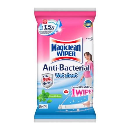 MAGICLEAN WIPER WET SHEET MINT 10S