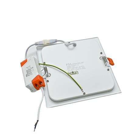 FSL DOWNLIGHT PANEL LED 6" 12W WARM WHITE SQUARE WHITE