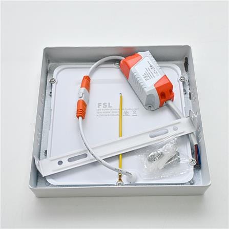 FSL SURFACE DOWNLIGHT LED 6" 12W ACRYLIC COOL WHITE SQUARE WHITE