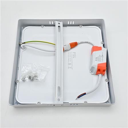 FSL SURFACE DOWNLIGHT LED 8" 18W ACRYLIC COOL WHITE SQUARE WHITE