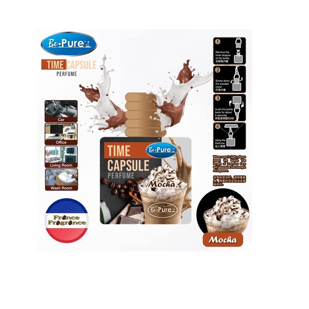 BEPURE TIME CAPSULE PERFUME FRESHENER 10ML MOCHA
