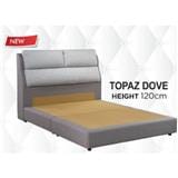 KINGKOIL BEDFRAME ONLY QUEEN SIZE (5) TOPAZ DOVE GREY