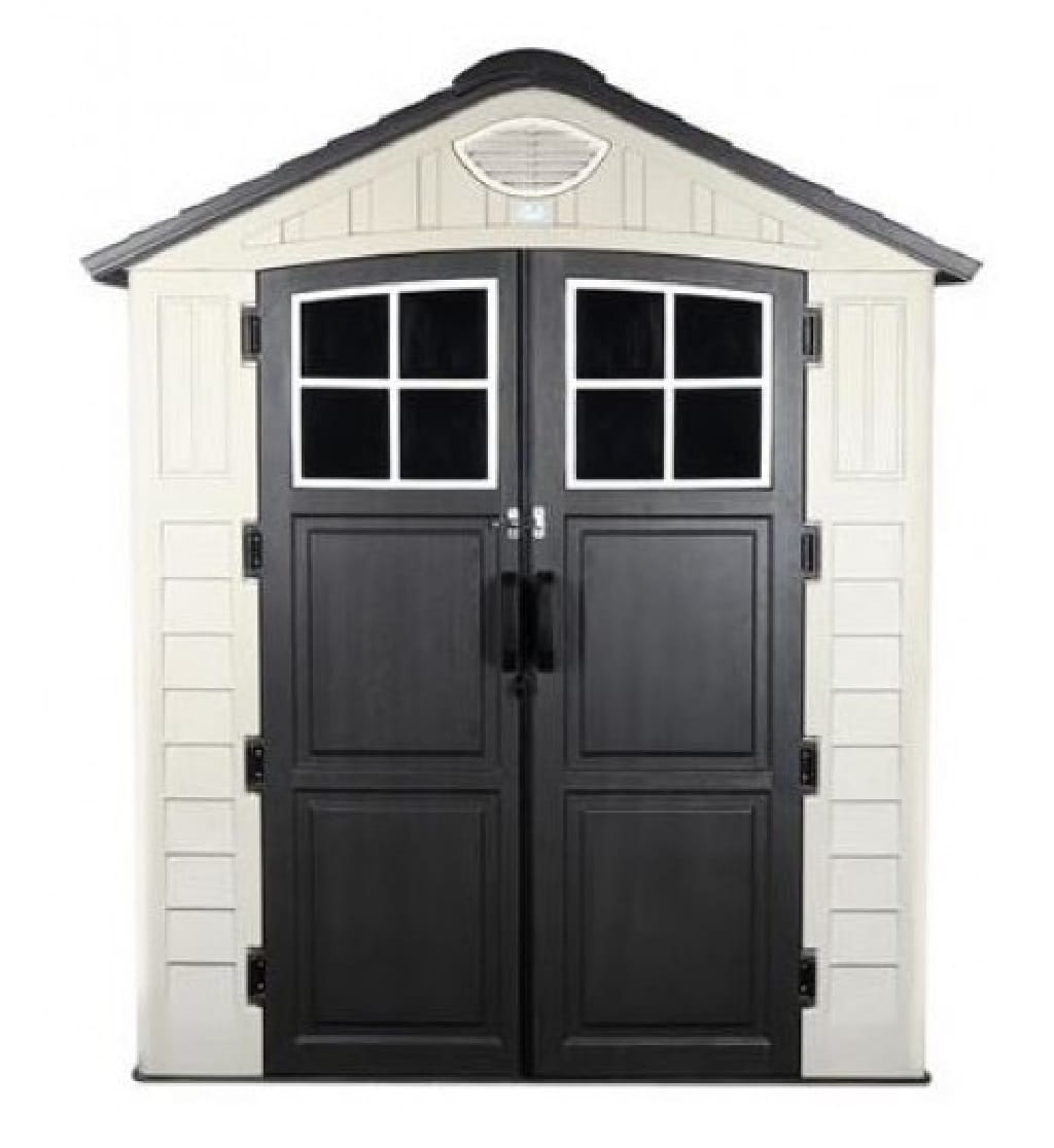 STORAGE SHED WITH OPAQUE TOP PANELS SPRING EVEREST N1B1 197X129CM