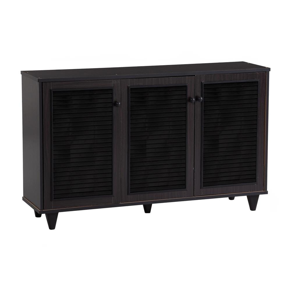 NUHOOM SHOES CABINET ALMO 3 DOOR LIGHT CAPPUCINNO