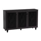 NUHOOM SHOES CABINET ALMO 3 DOOR LIGHT CAPPUCINNO