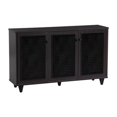 NUHOOM SHOES CABINET ALMO 3 DOOR LIGHT CAPPUCINNO