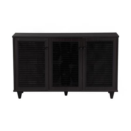 NUHOOM SHOES CABINET ALMO 3 DOOR LIGHT CAPPUCINNO