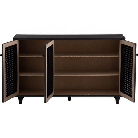 NUHOOM SHOES CABINET ALMO 3 DOOR LIGHT CAPPUCINNO