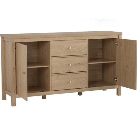 NUHOOM RHODES 1.6M SIDEBOARD IN OAK COLOUR
