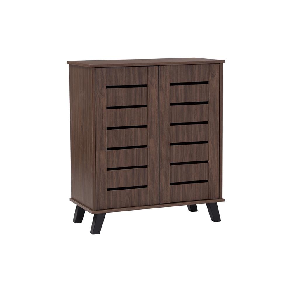 NUHOOM SHOES CABINET IRAN 2 DOOR NATURAL WALNUT