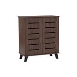 NUHOOM SHOES CABINET IRAN 2 DOOR NATURAL WALNUT
