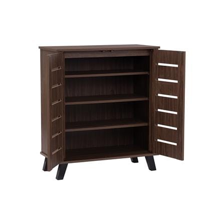 NUHOOM SHOES CABINET IRAN 2 DOOR NATURAL WALNUT