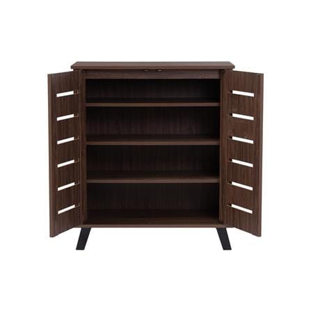 NUHOOM SHOES CABINET IRAN 2 DOOR NATURAL WALNUT