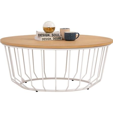 NESTHOUZ FLUX ROUND COFFEE TABLE 801/102 NATURAL COLOUR