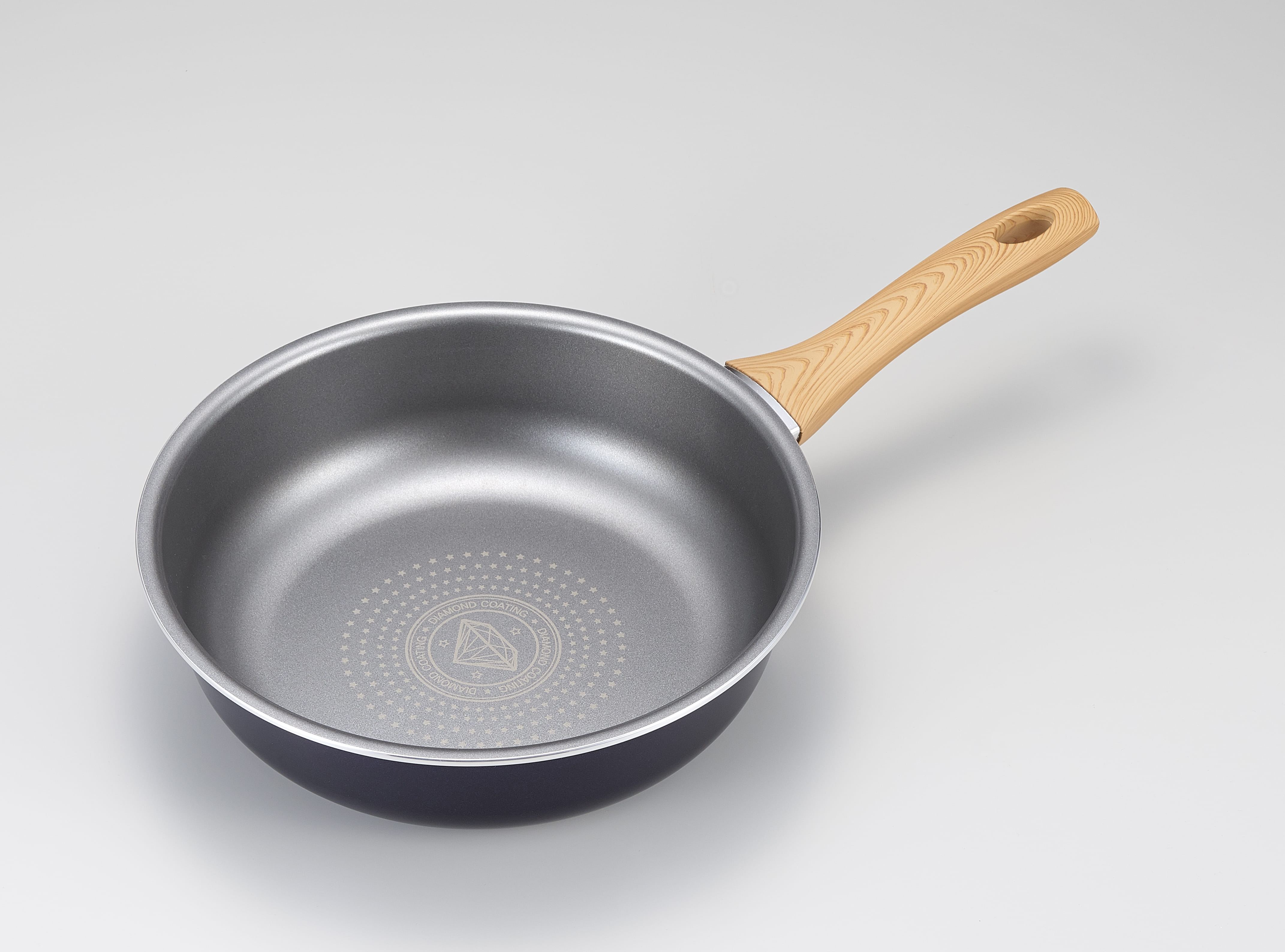 AIMEDIA JAPAN IH DIAMOND DEEP FRYPAN 26cm GLITTER MIDNIGHT BLUE