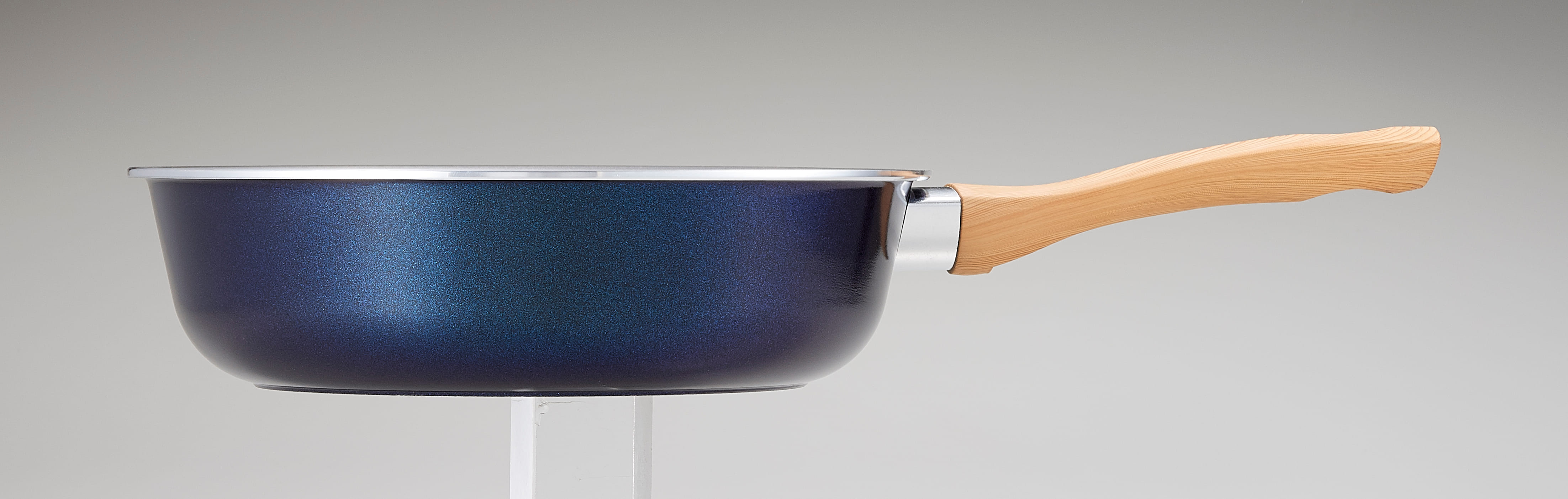 AIMEDIA JAPAN IH DIAMOND DEEP FRYPAN 26cm GLITTER MIDNIGHT BLUE