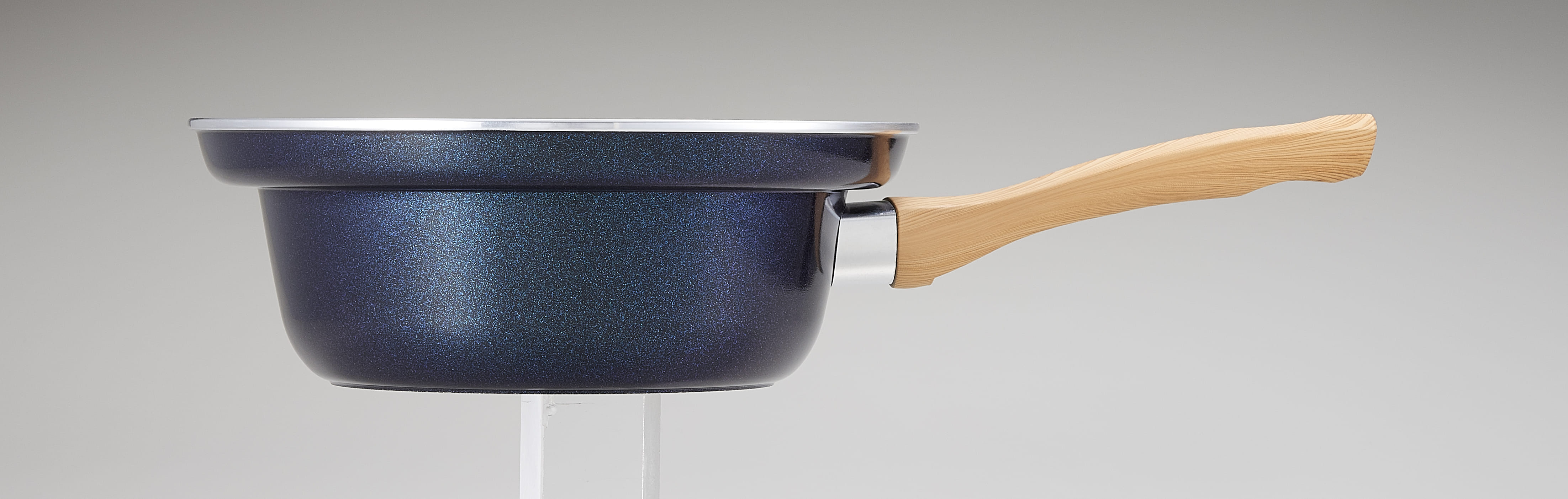 AIMEDIA JAPAN SAUCE POT IH DIAMOND 24cm GLITTER MIDNIGHT BLUE