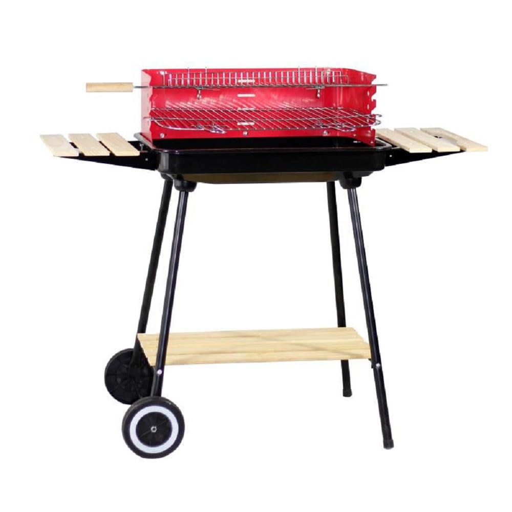SPRING  RED-BLACK CHARCOAL BARBECUE