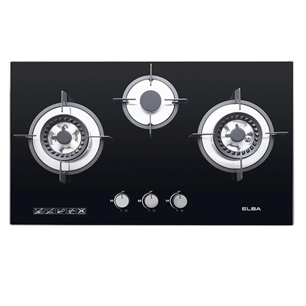 ELBA GAS HOB EGH-K8843G(BK) 3BURNER 5KW 76CM