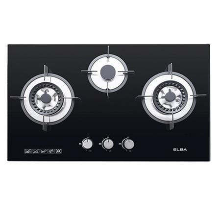 ELBA GAS HOB EGH-K8843G(BK) 3BURNER 5KW 76CM