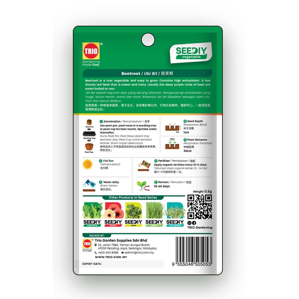 TRIO SEEDIY BEETROOT SEED
