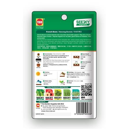 TRIO SEEDIY FRENCH BEAN SEED