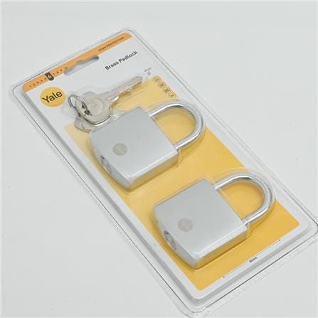 YALE 50MM BRASS PADLOCK KA Y120B/50/127/2