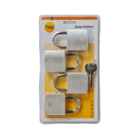 YALE 50MM BRASS PADLOCK KA Y120B/50/127/4