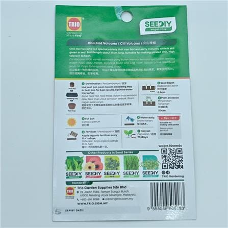 TRIO SY CHILI HOT VOLCANO SEED